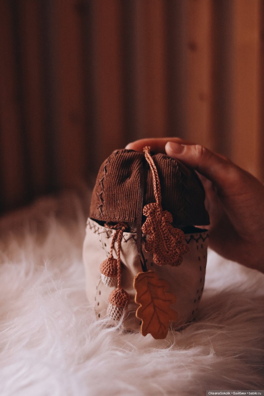 Текстильный домик для мишки