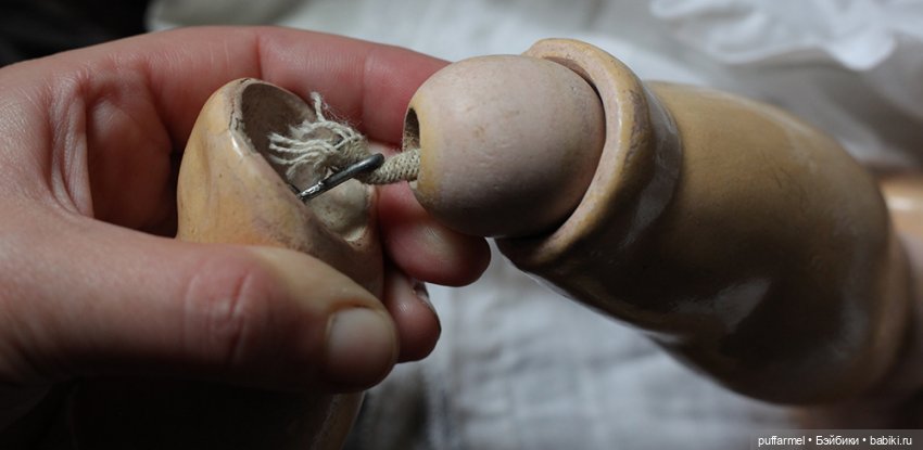 Heinrich Handwerk Simon Halbig. Восстановление куклы. Небольшие подробности. Часть 2 (фото 6)