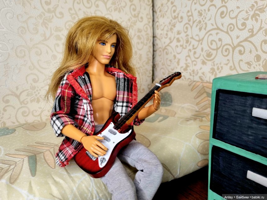Дэн. Кровать. Гитара — Куклы Mattel (Маттел) разное: Enchantimals