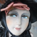 Будуарная антикварная кукла Арт-Деко