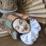 Деревянная кукла (паяц ) на палочке в старинном стиле