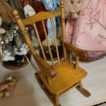 Винтажный кукольный стульчик. Германия