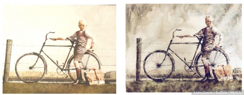 справа, работа в это подборке автора, а слева моя работа 2001 года