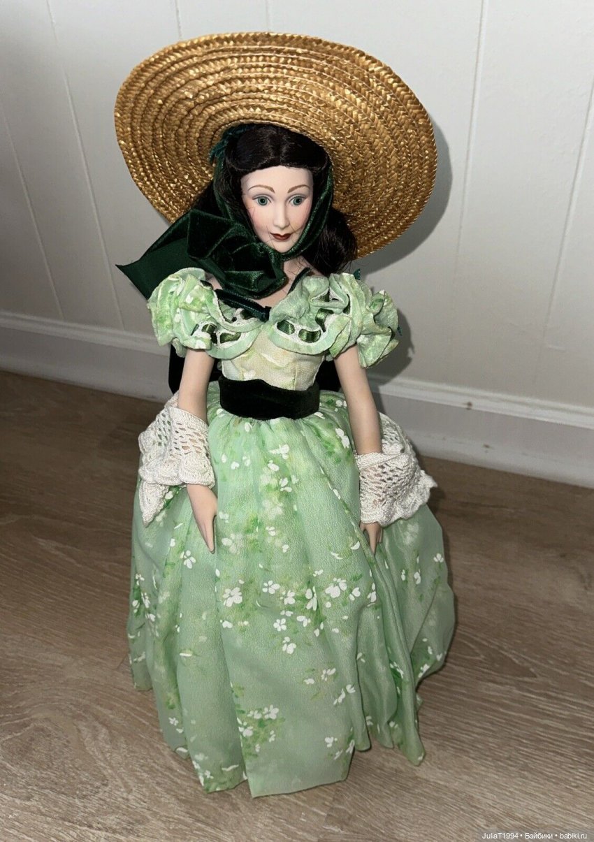 Кукла Вивьен Ли в образе Скарлетт О'Хара от Franklin Mint Heirloom Dolls (фото 3)