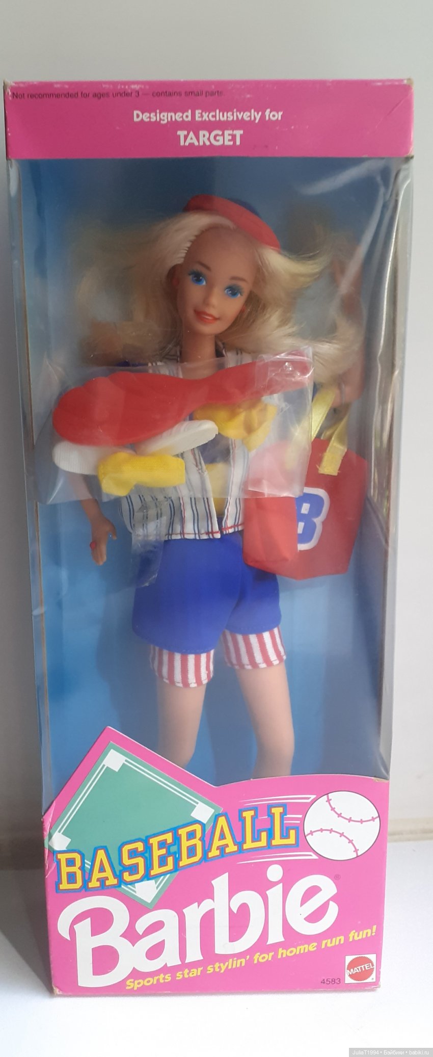 Распаковка Барби-бейсболистки Barbie Baseball (1992)