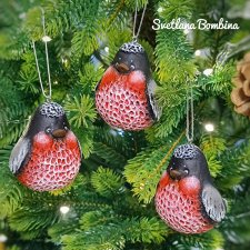 Снегирь. Ëлочная игрушка.