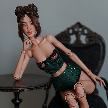 Зеленый ей к лицу. Белье для Joydolls