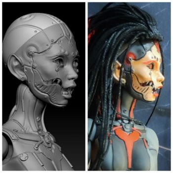 Сравнение 3d моделей и готовых кукол