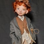 Кукла коллекционная. Мальчуган хулиган