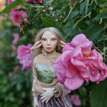 Элфи на прогулке