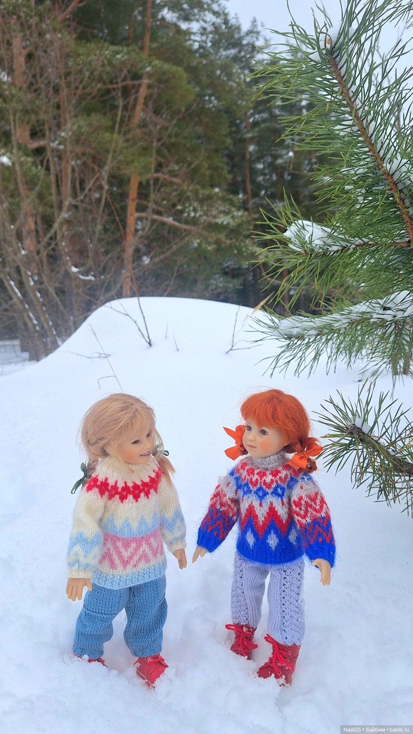 Зимняя прогулка ⛄️☃️🌲❄️ — Куклы Heidi Plusczok (Хайди/Хейди Плюсчок) — фото