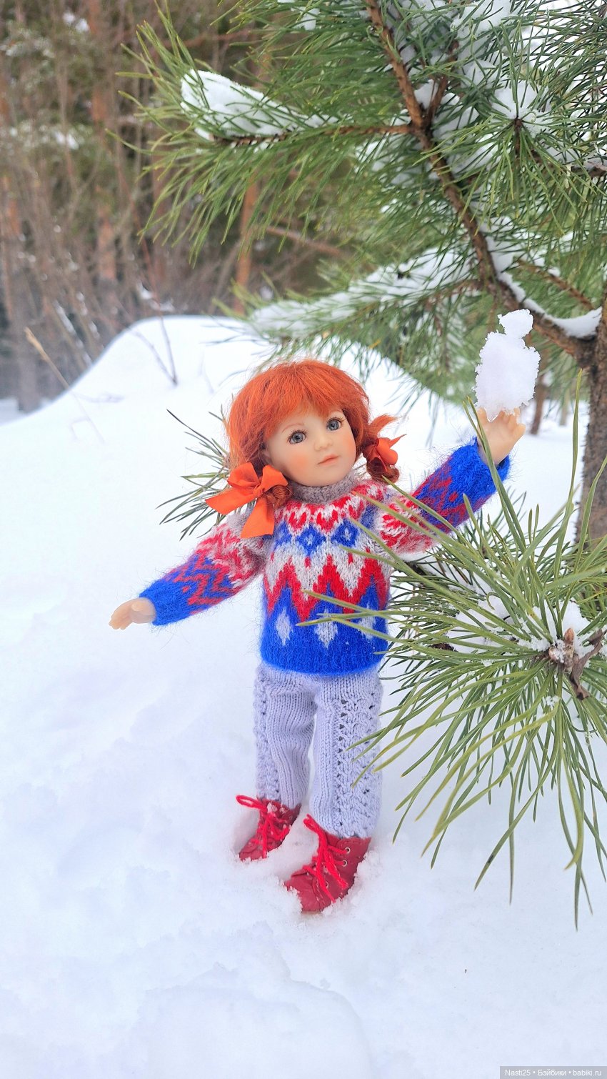 Зимняя прогулка ⛄️☃️🌲❄️ — Куклы Heidi Plusczok (Хайди/Хейди Плюсчок) — фото (фото 2)
