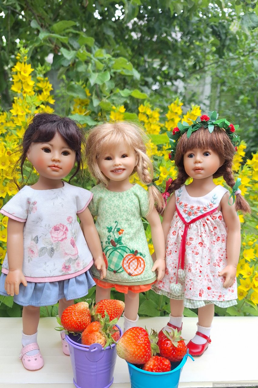 Ягодные выходные 🍓🌿🌿 | Бэйбики Ягодные выходные 🍓🌿🌿 — Куклы Heidi Plusczok (Хайди/Хейди Плюсчок) — фото