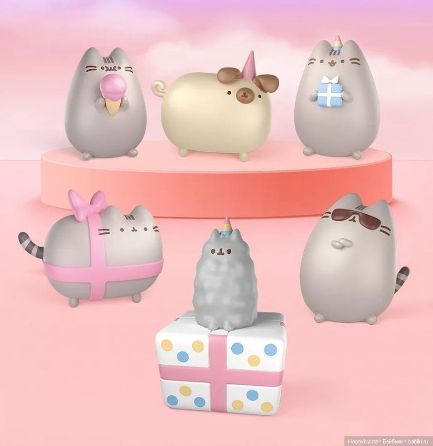 Pusheen'чики — Фигурки Киндер Сюрприз (Kinder)
