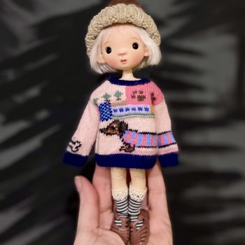 Свитер на кукол БЖД (Блайз, об 22, стодолл М и подобные)