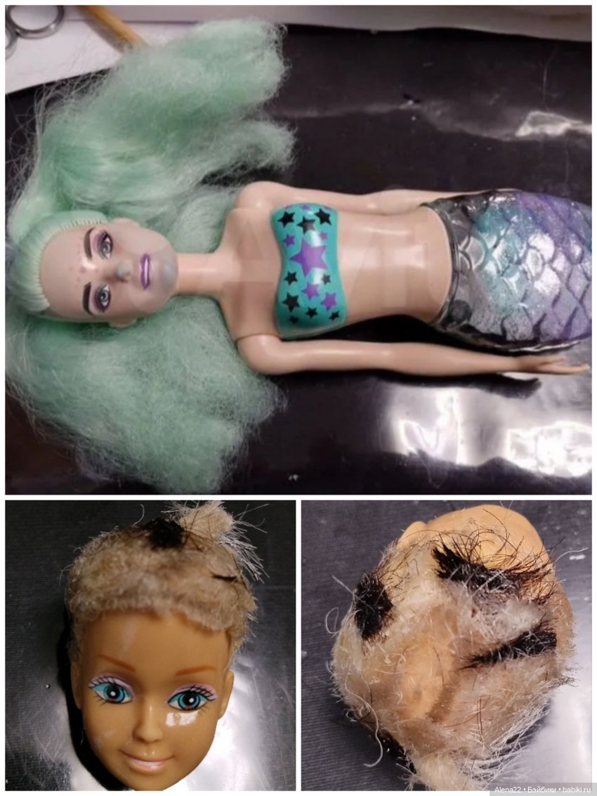 Голова Джесси 90х и Барби color reveal Джойс Голова Джесси 90х и Барби color reveal Джойс