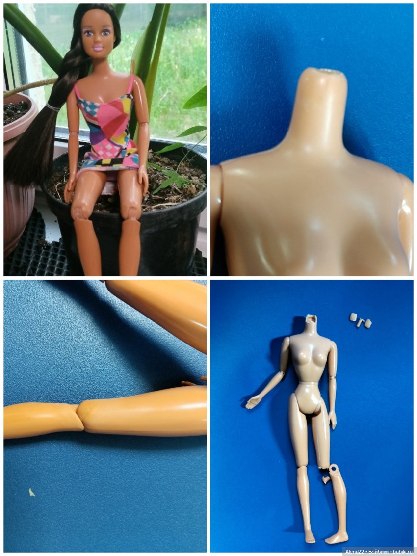 Ремонт шарниров, шеи и перепрошивка Барби Терезы