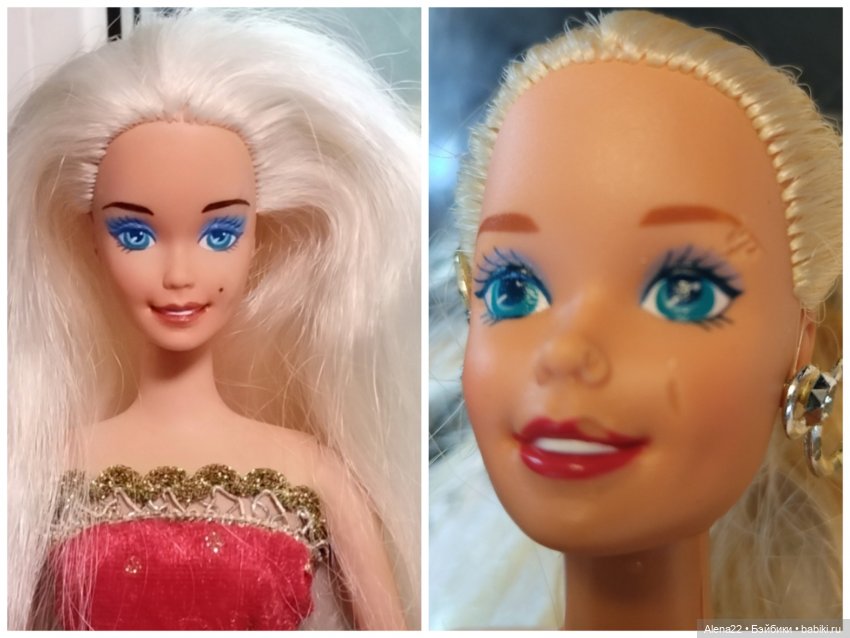 Восстановление поврежденного лица Барби 90х