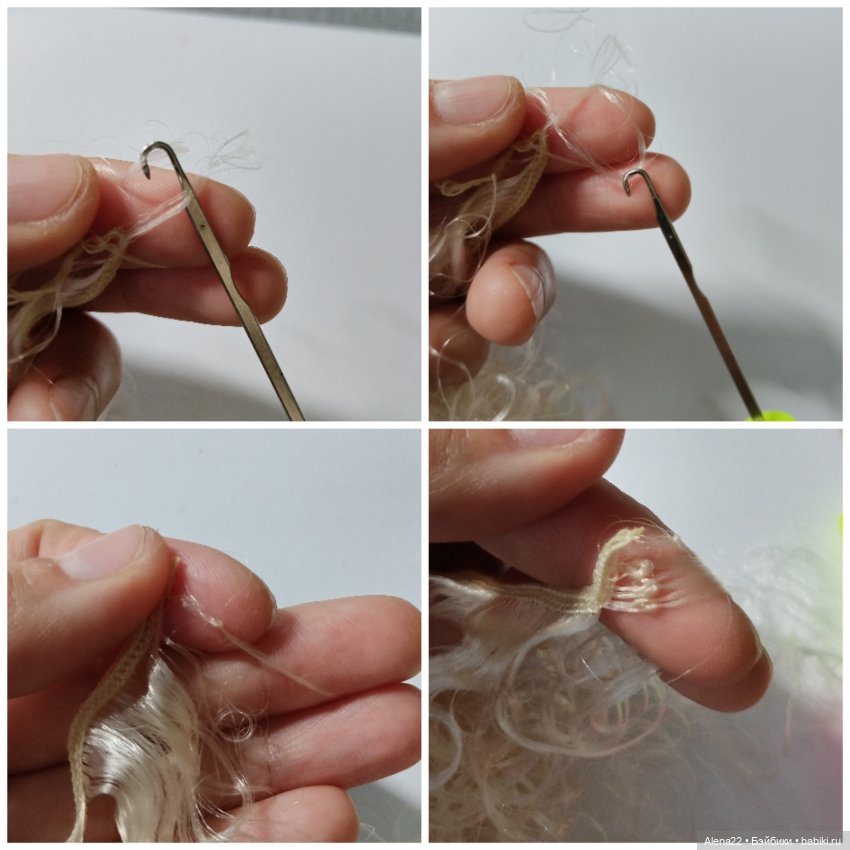 Как легко завязать узелки на трессах для кукол