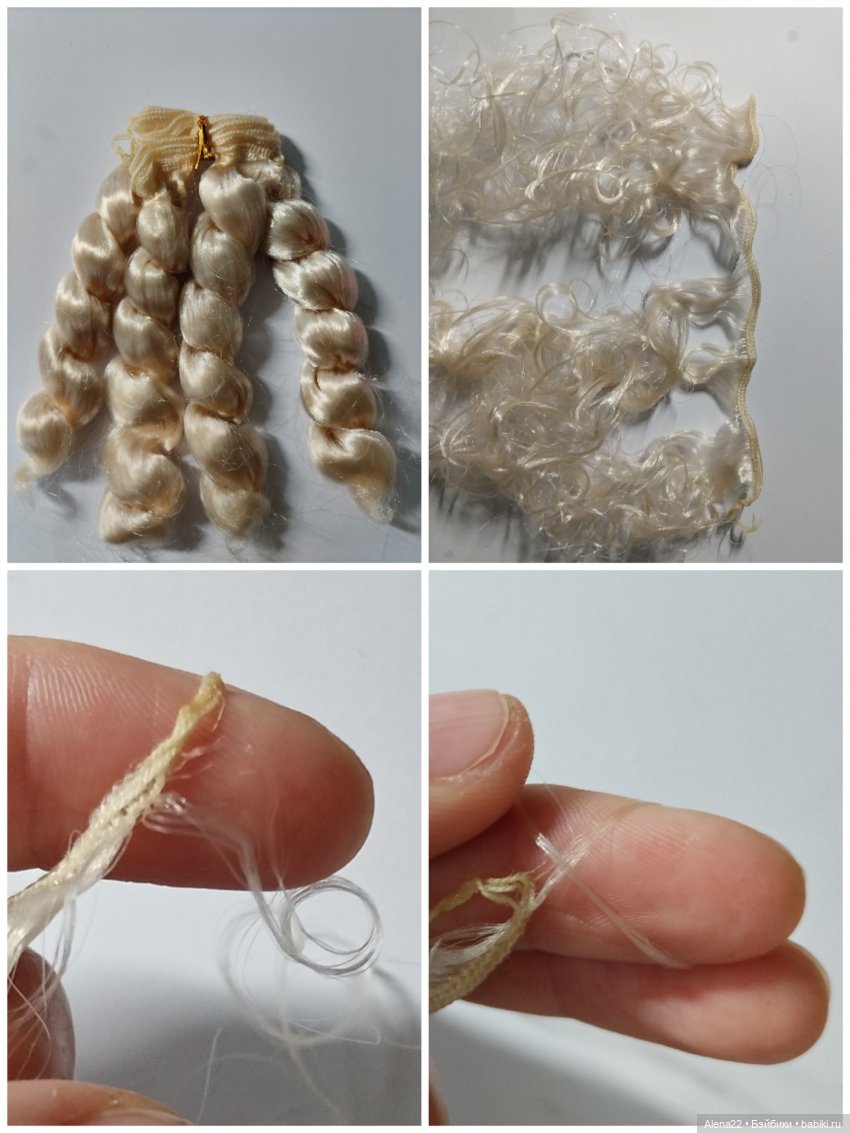 Как легко завязать узелки на трессахдля кукол