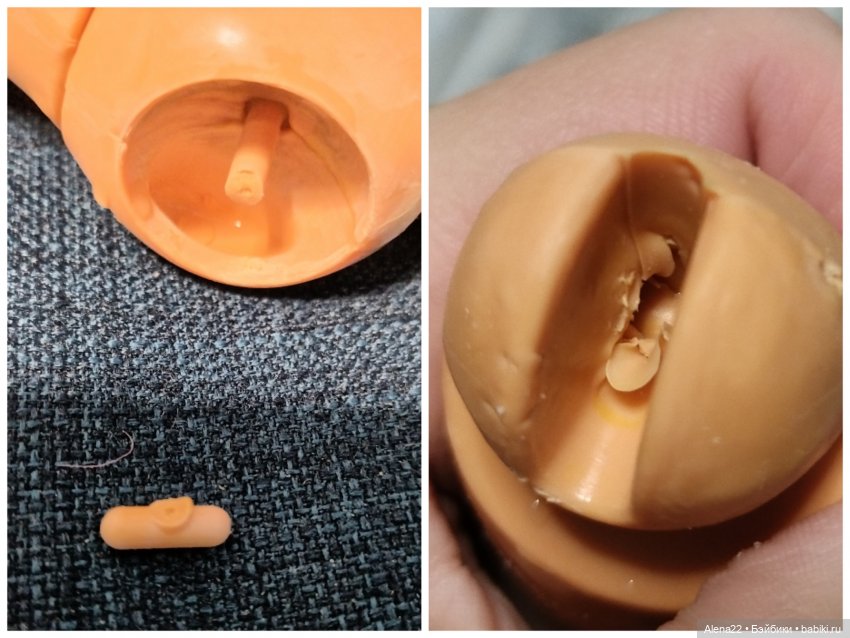 Устройство бедренного шарнира кукллы Laiko