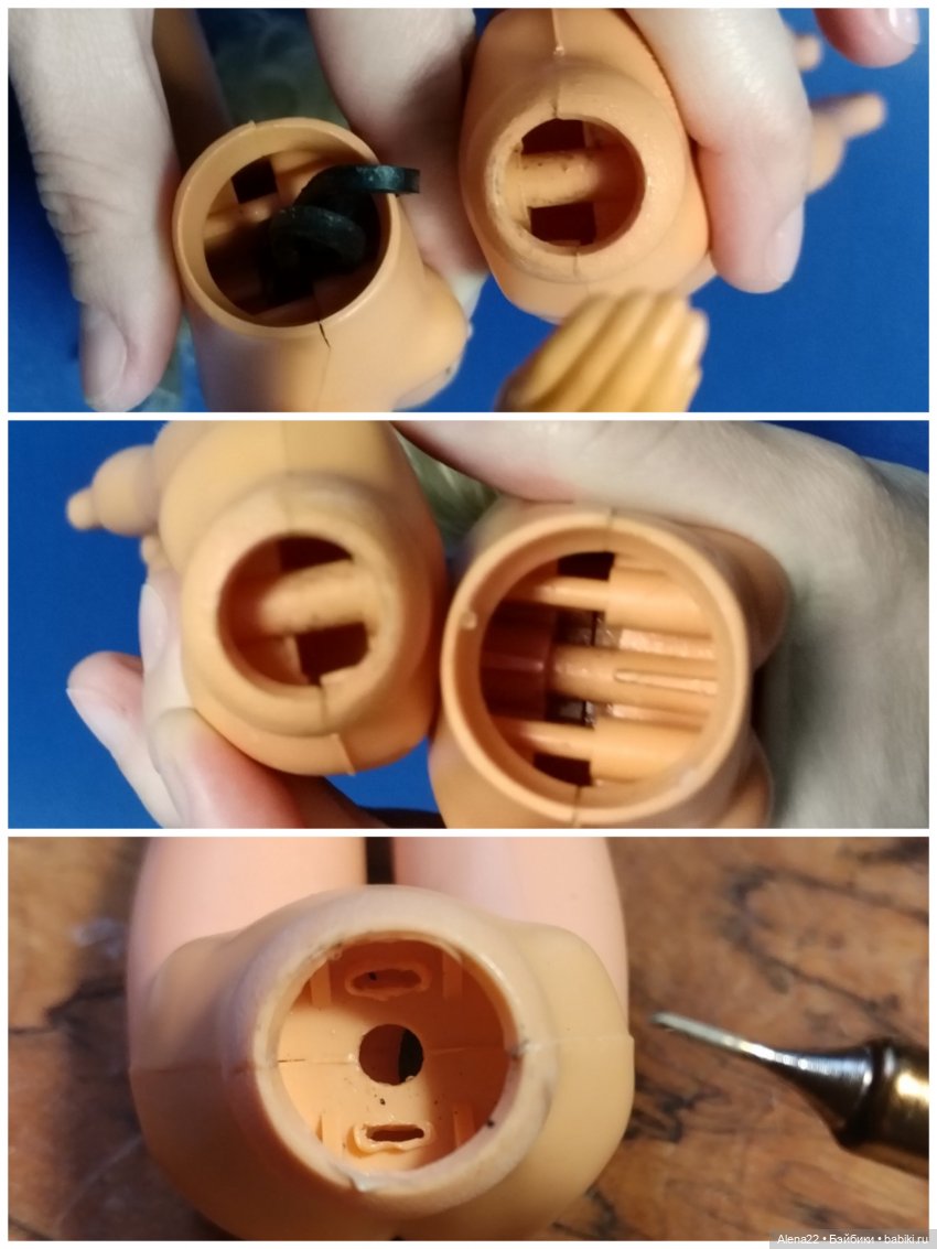 Ремонт шарниров талии Darci Kenner и Jem Hasbro