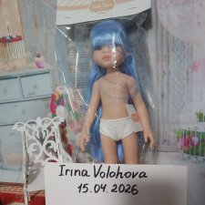 Кукла Лиу с голубыми волосами