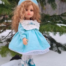 Платье из муслина для куклы паола рейна 32-34см