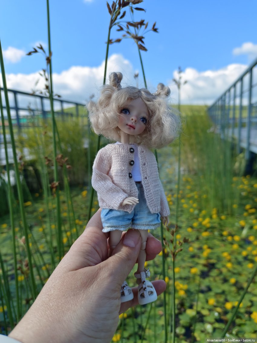 Дюймовочка в парке — Авторские куклы BJD (БЖД) у нас дома: фото (фото 9)