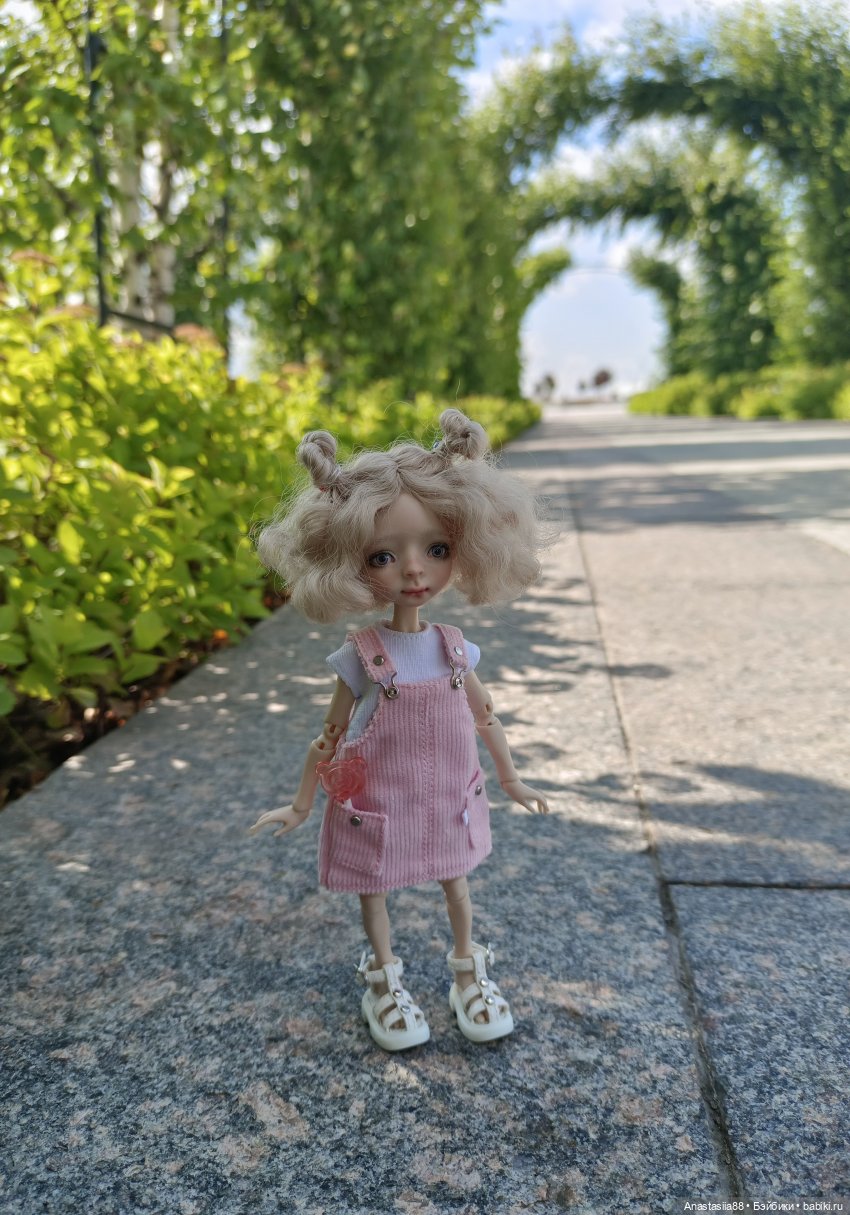 Дюймовочка в парке — Авторские куклы BJD (БЖД) у нас дома: фото (фото 3)