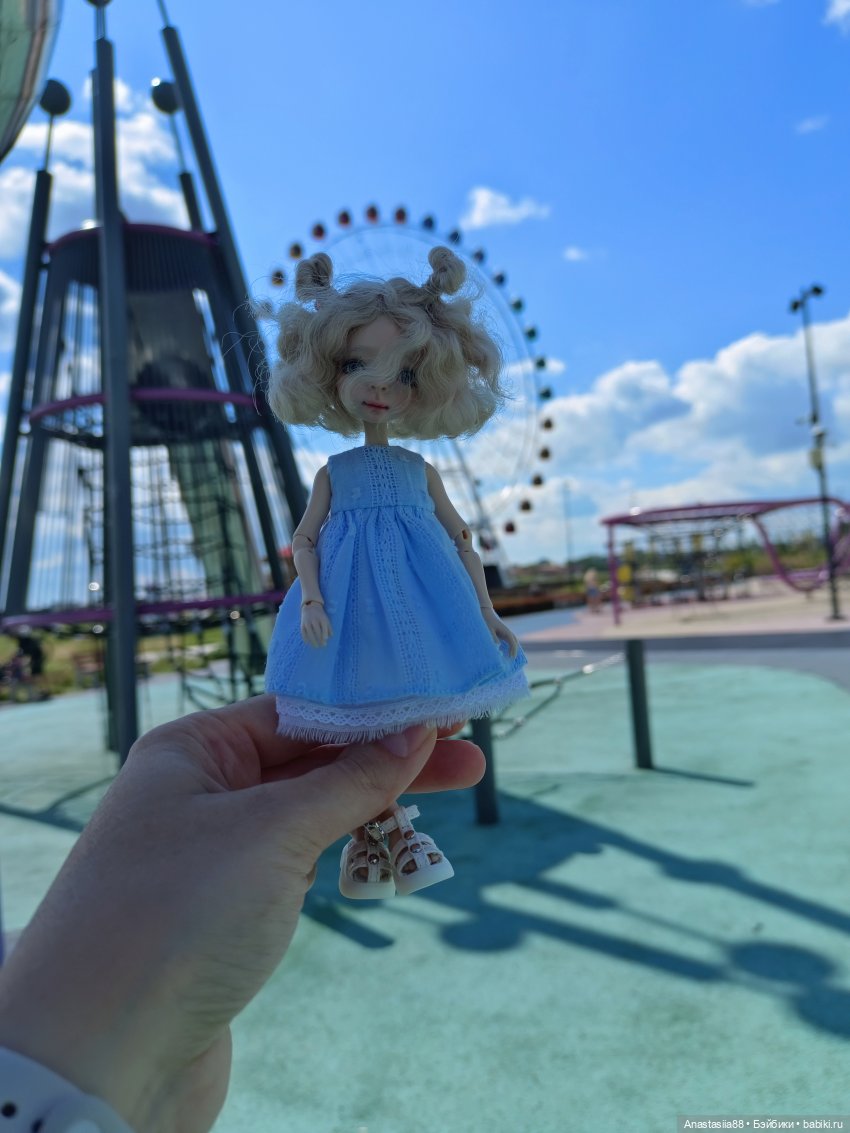 Дюймовочка в парке — Авторские куклы BJD (БЖД) у нас дома: фото