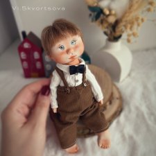 Авторская кукла мальчишка ручная работа