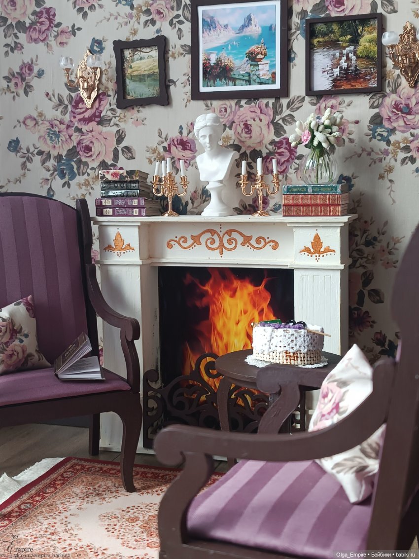 🌷 Малая гостиная 🌷 — Румбоксы и кукольные интерьеры: фото (фото 5)
