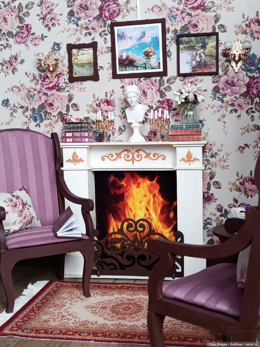 🌷 Малая гостиная 🌷 — Румбоксы и кукольные интерьеры: фото (фото 2)
