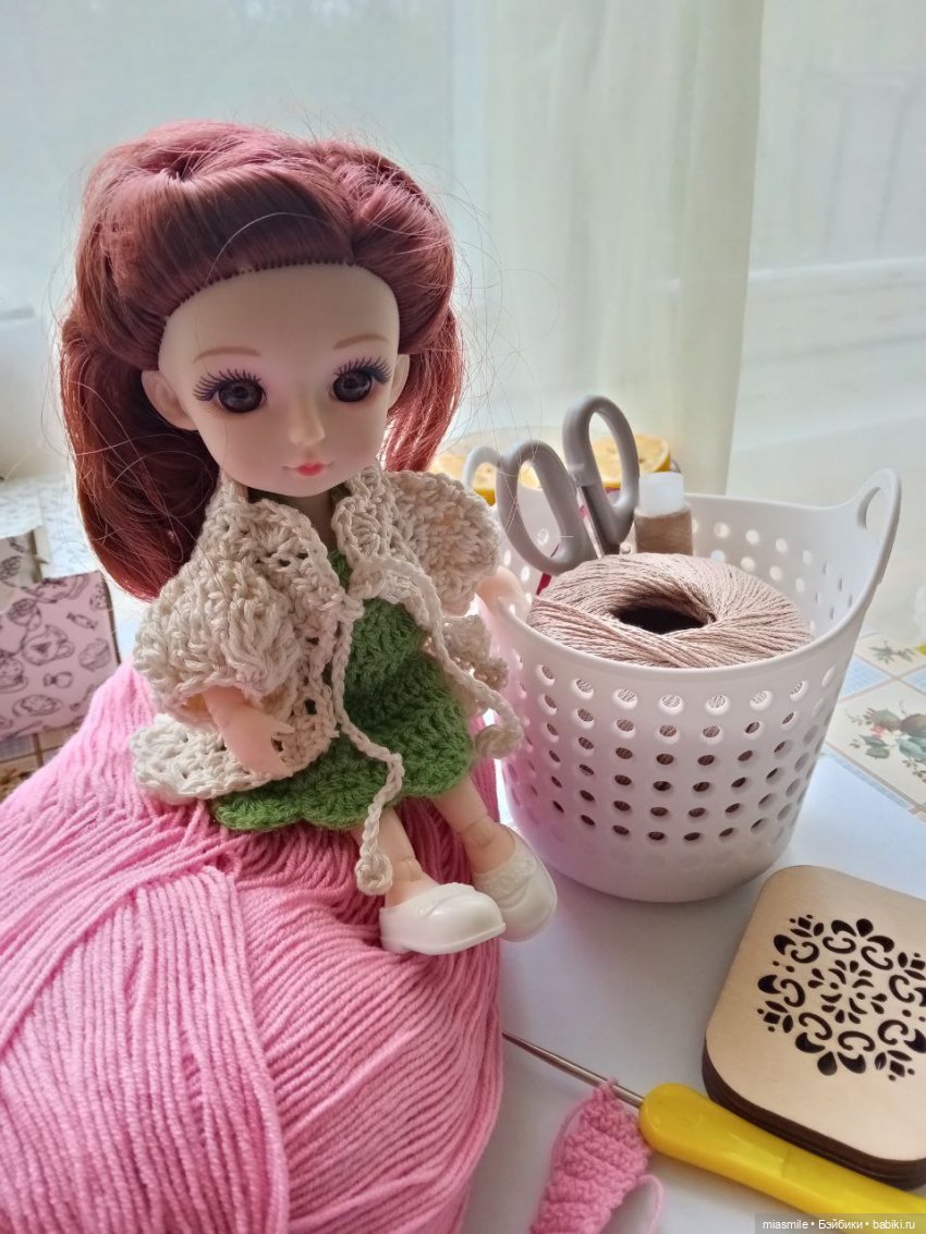 Вязанная крючком одежда для куклы Max&amp;Jessi