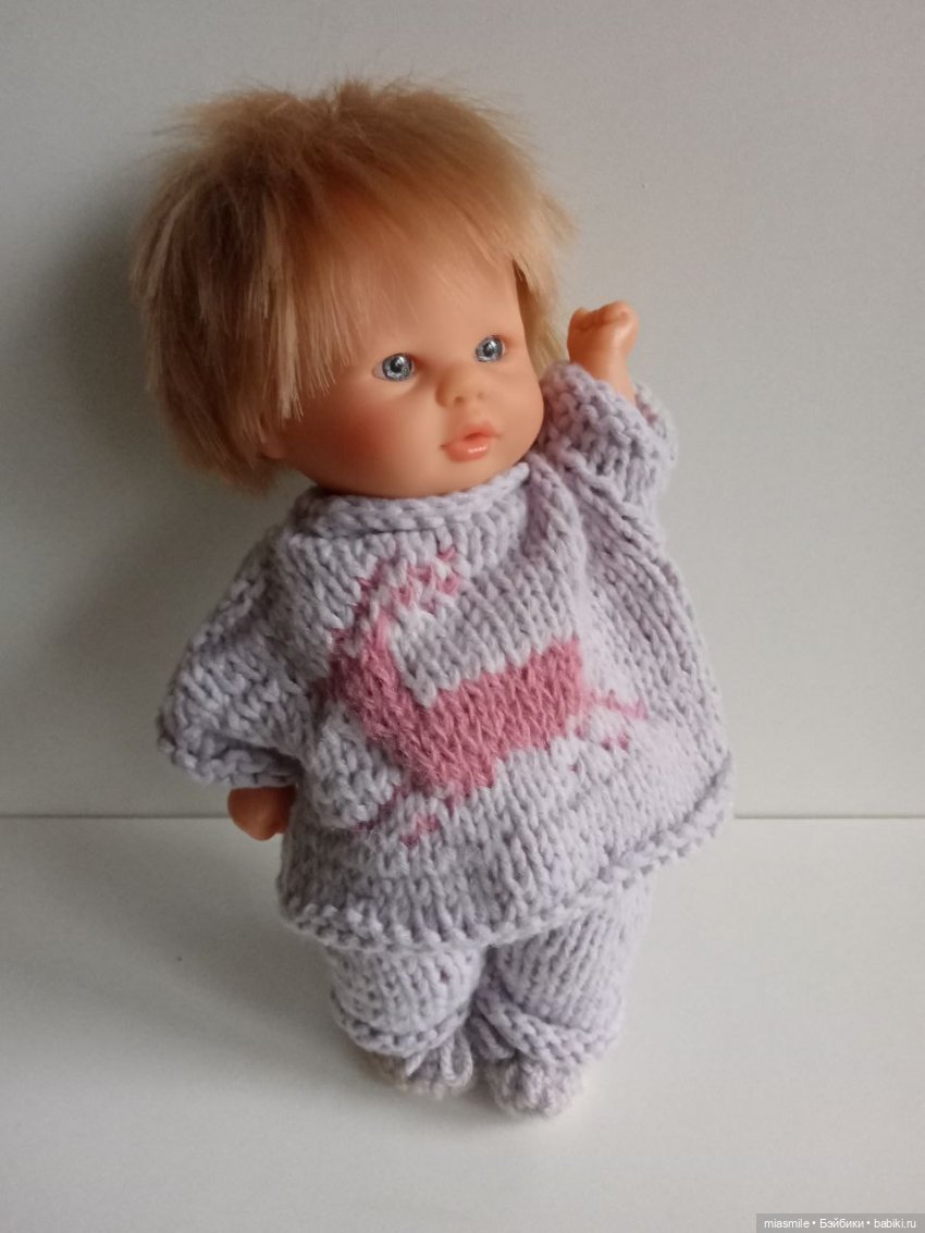 Теплый костюмчик для пупса Бебетин