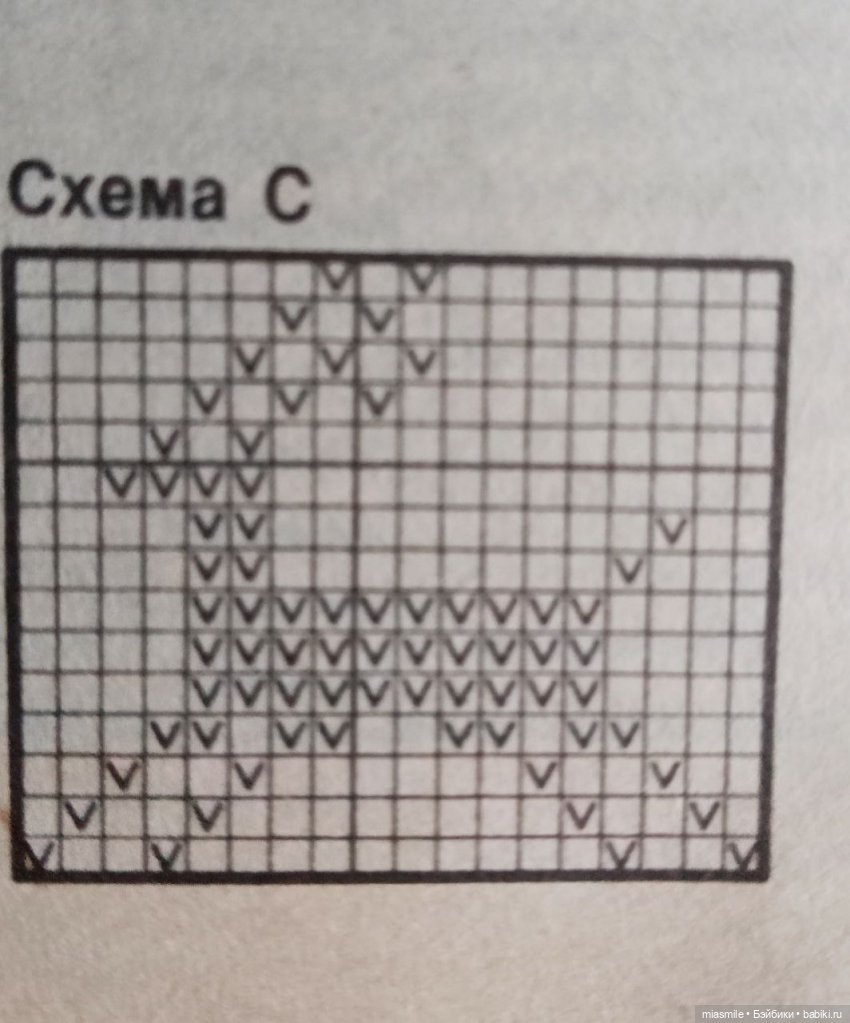 Схема оленя для вязания