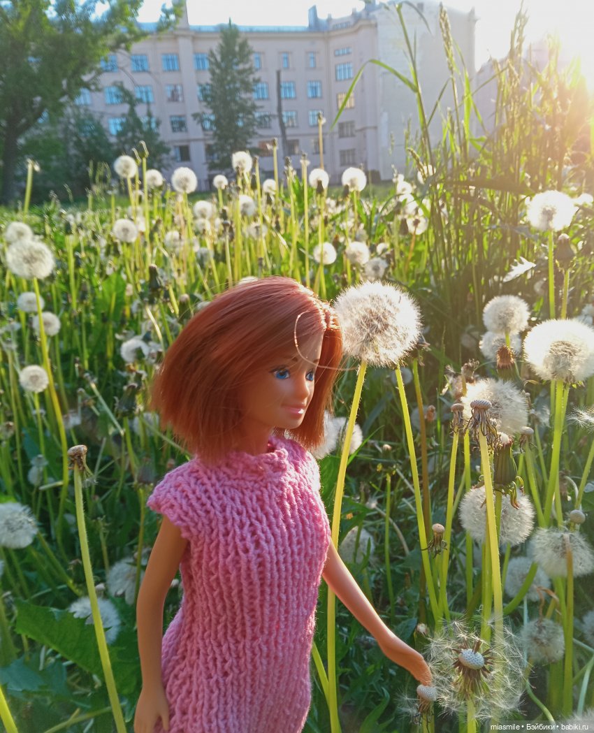 Кукла Anlily на фоне одуванчиков Кукла Anlily на фоне одуванчиков