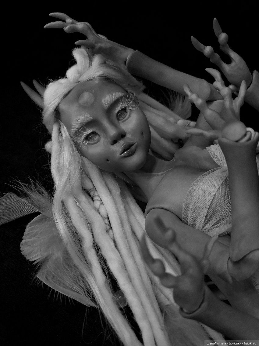 Паучиха Огбиш, 56 см - авторские куклы и игрушки Елены Нирмата