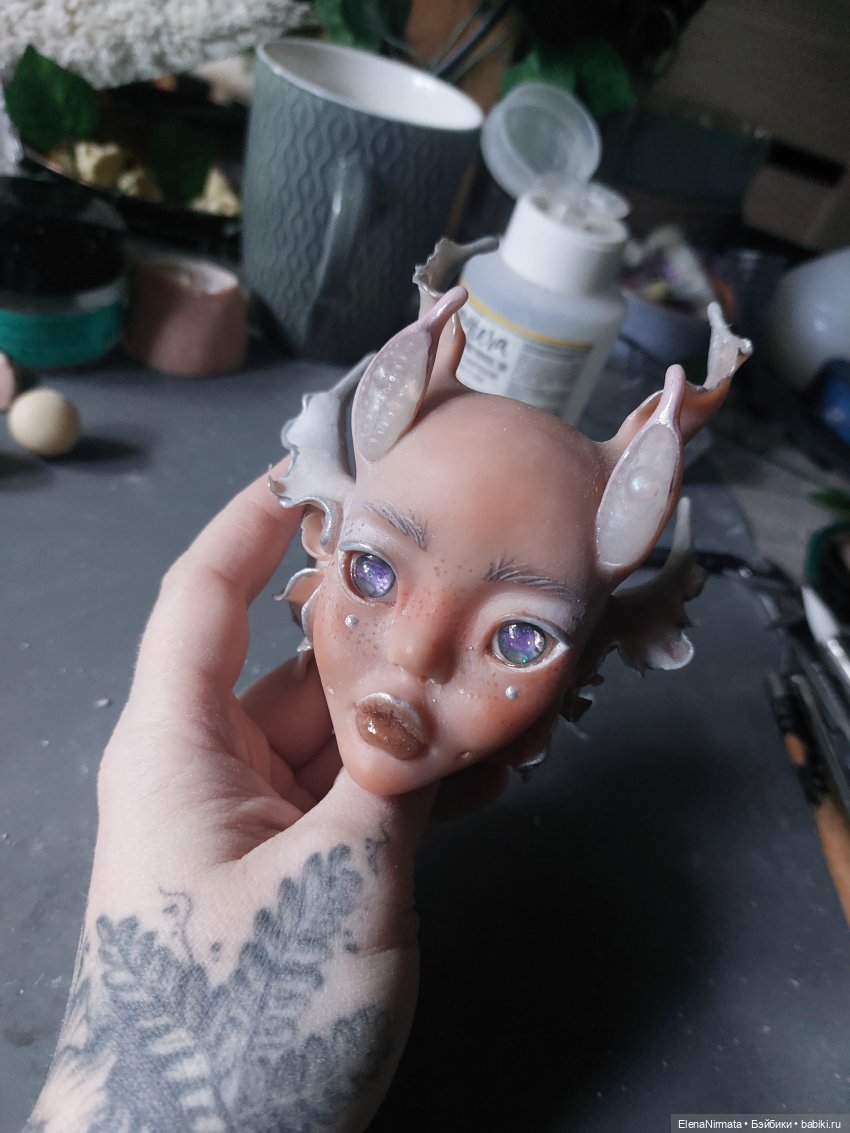 Немного процесса) — Авторские шарнирные куклы своими руками: лепка (фото 5)
