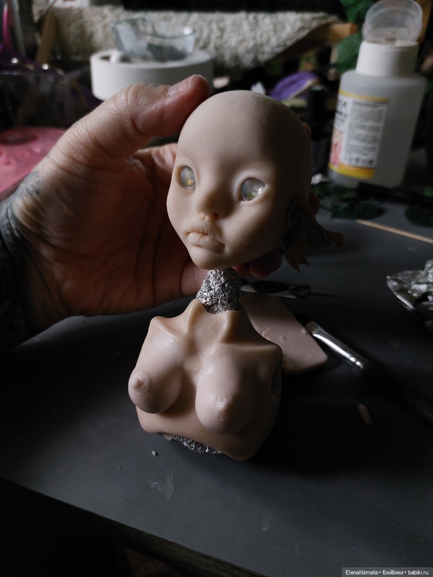 Процесс новой Богомолихи и немного откровений, почему я начала делать кукол (фото 2)