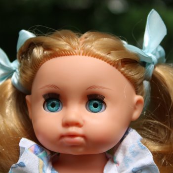 Дусенька на первой прогулке