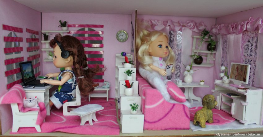 Девчонки довольны — Кукольные домики своими руками: фото