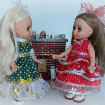 Готовлюсь к новому году! Аси и Эсна.