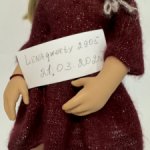 Вязаное мохер -шелк платье для Готц