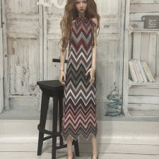 Платье Миссони для  бжд 1/4