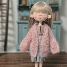 Кардиган с карманами из мохера на ob22, Блайз