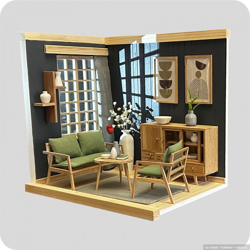 Кукольная мебель ЕЗ. Часть 3. Кажущаяся простота прямых линий (фото 5)