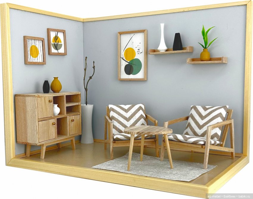 Кукольная мебель ЕЗ. Часть 5. Постеры в интерьере мид сенчури: эстетическое значение и культурный подтекст (фото 2)