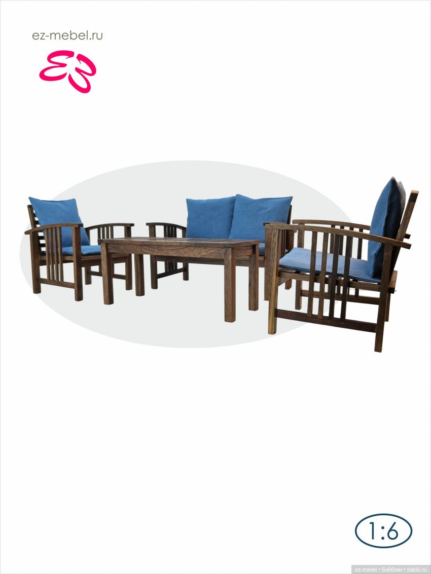 Кукольная мебель ЕЗ. Новинки 1:6 (фото 3)